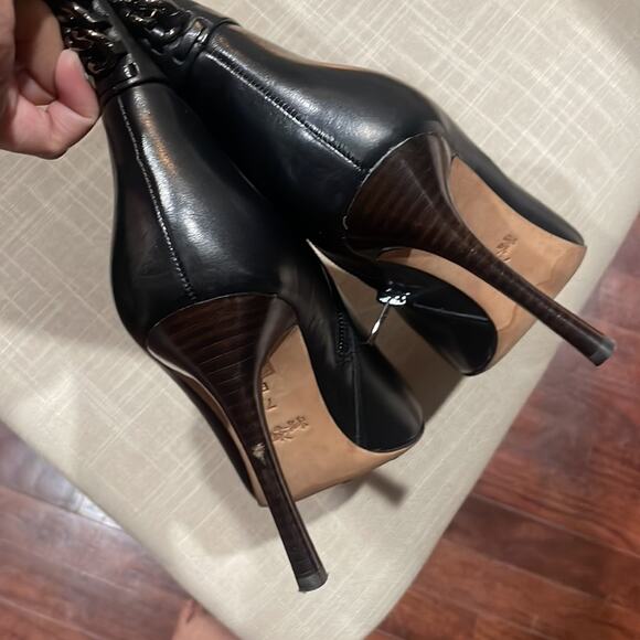 Coach Nickie Boots Black Size 7B Soft Shine Calf - Picture 11 of 15